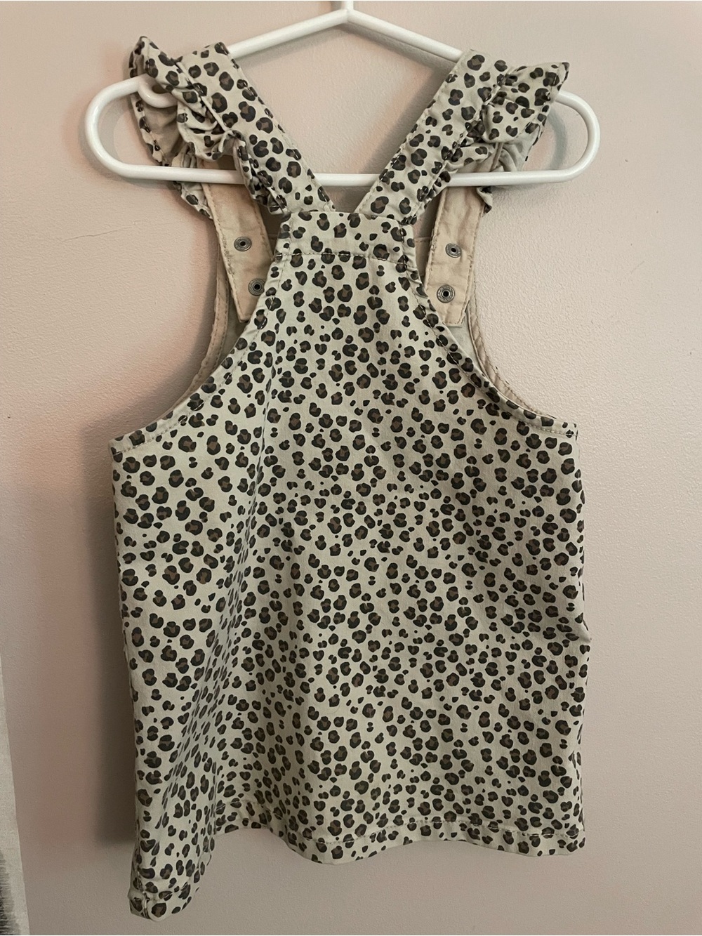 H&M Leopard Print Ruffle-Strap Overall Dress - Picture 6 of 6